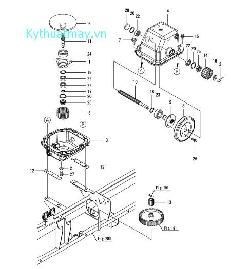 truyền động - mạ sắt